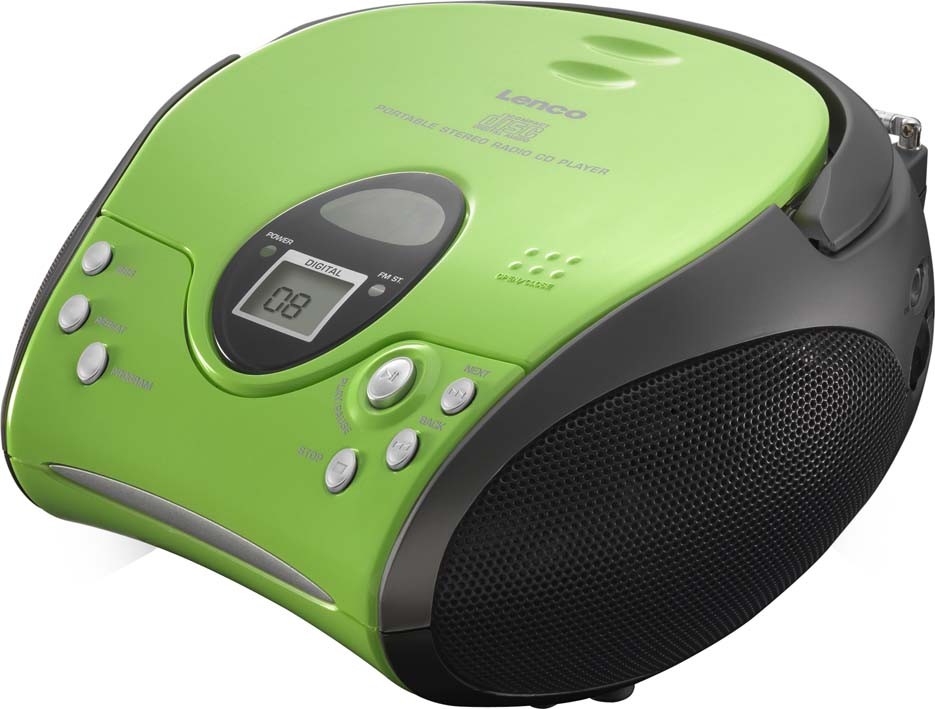 E-PARTNER UKW-Radio SCD-24 | stereo,grün/schwarz green/black m.CD Webshop LENCO